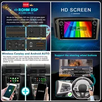 Autoradio Android 15 7'' avec CarPlay sans fil pour Toyota Avensis T25 2002-2008, Android AUTO, Stéréo Bluetooth, Lecteur Multimédia 2 DIN 4