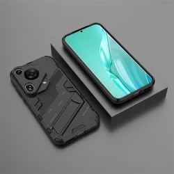 Armor  Shockproof Rugged Phone Case with Kickstand and Magnetic Mount Feature for Pura 70 Ultra (Black)