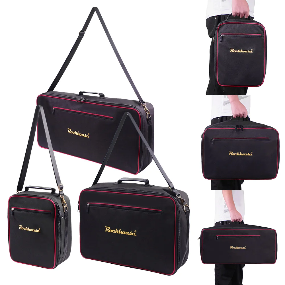 

Rockhouse Effect Pedal Bag Guitar Pedal Board Carry Bag Oxford Cloth Portable Zipper- Handbag Shoulder Bag With Detachable Strap