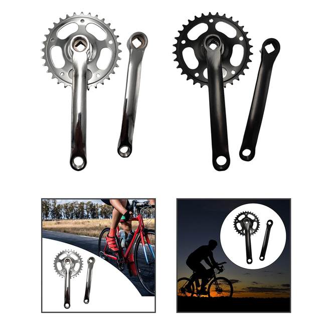 Bicycle Crankset Set Chainwheel Components 165mm Mountain Bike Crank Arm Set
