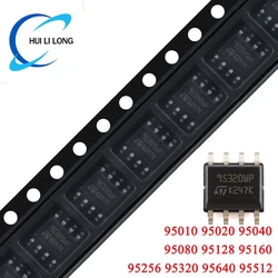 Enhanced SPI Bus EEPROM Chip IC, SOP - 8 SMD Package, Set of 5 Pieces (95512   5pcs)