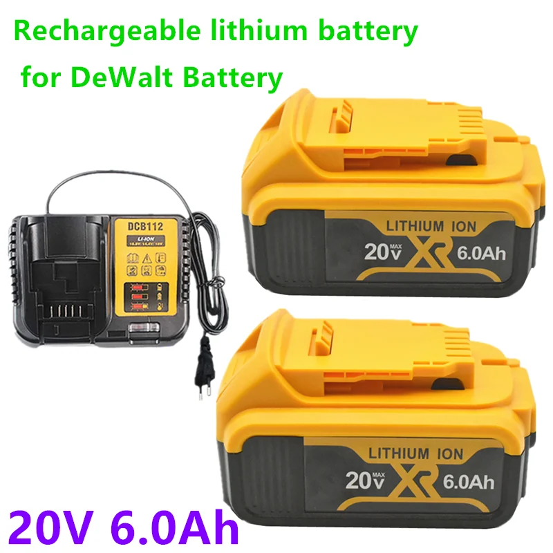 DCB200 20V6Ah сменный литий-ионный аккумулятор совместимый с 18 вольт MAX XR