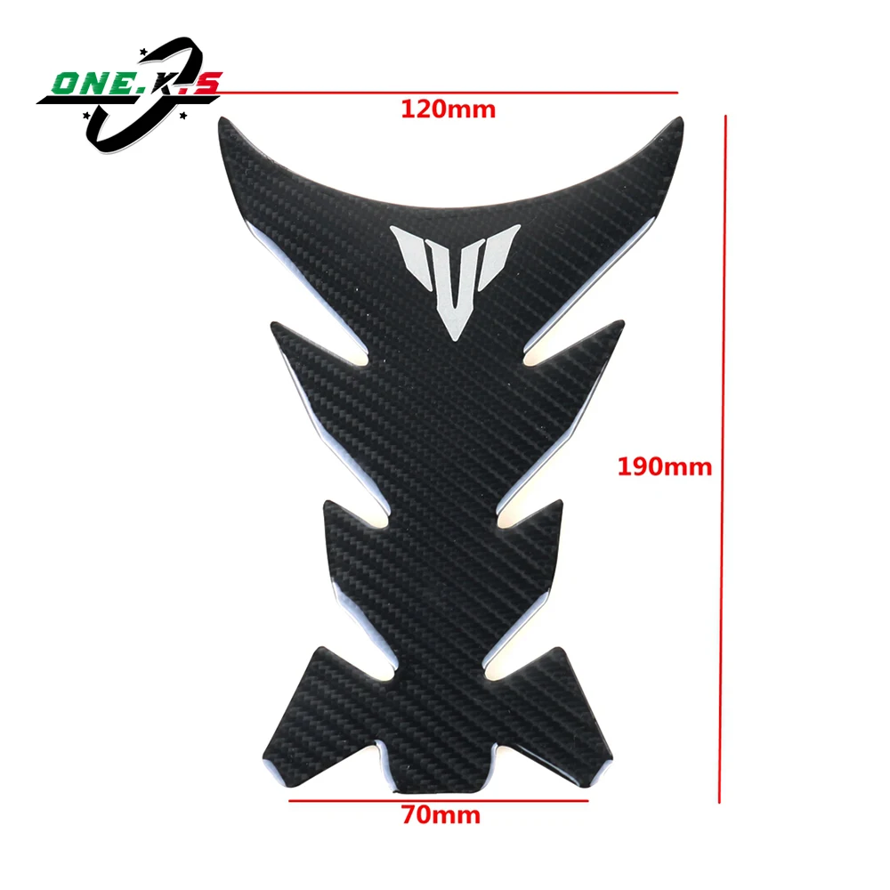 For YAMAHA MT125 MT25 MT03 MT07 MT09 MT10 Fuel tank Sticker 3D Carbon Look MT 125 25 03 07 09 10 Tank Pad Protector Decal