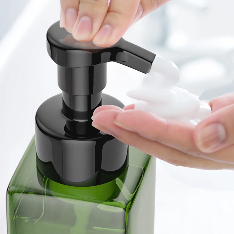 450/600ML Foaming Soap Dispenser Kitchen Countertop Hand Soap Dishes Liquid Container Bottle Empty Refillable Foam Bottle soap dispenser