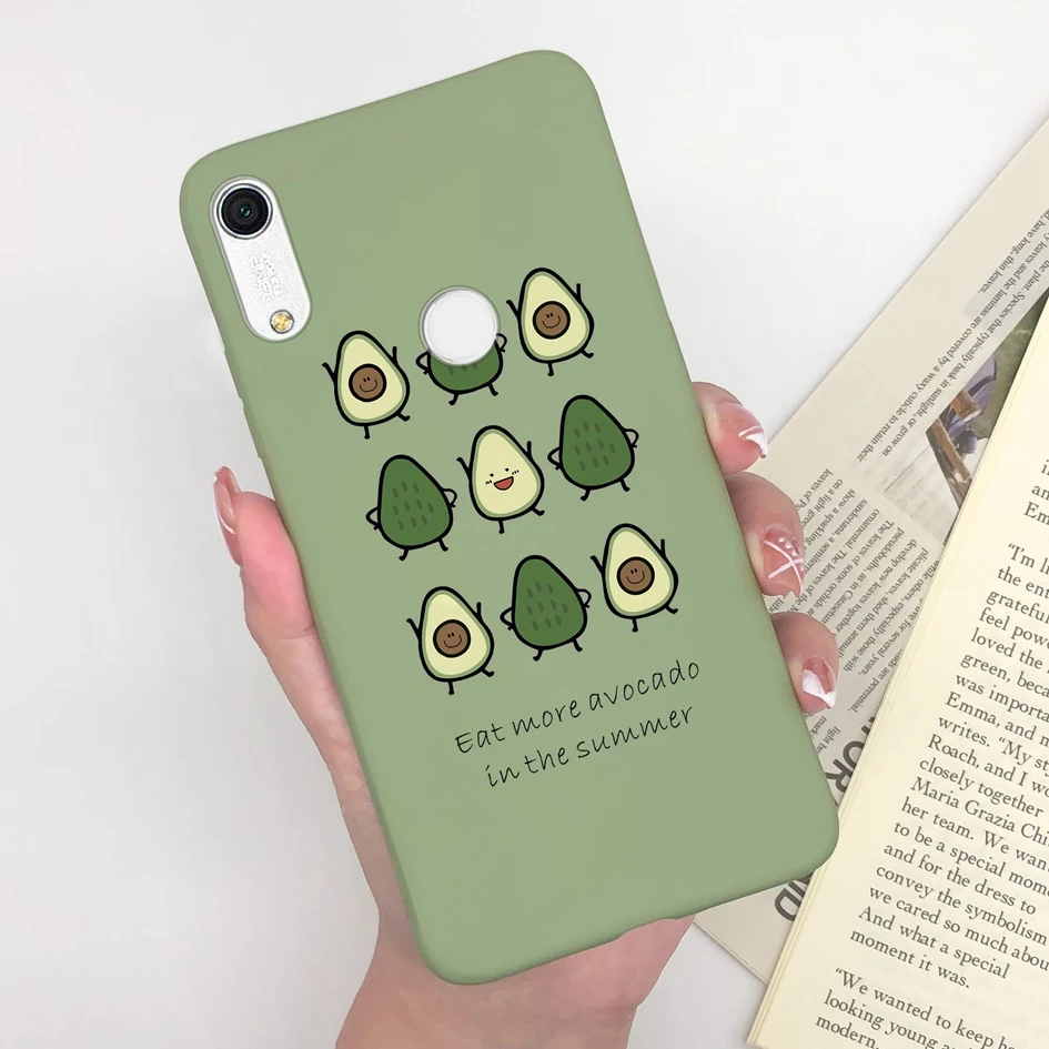 Fashion Heart Avocado Matte Silicone Soft TPU Phone Case Cover