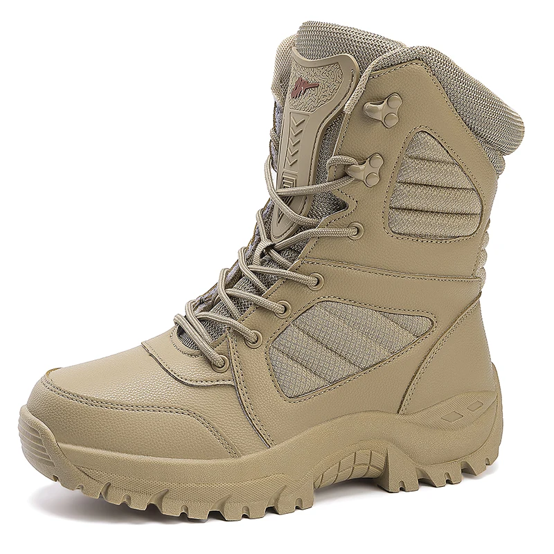 

Tactical Boots Military Military Boot for Men Casual High Top Combat Boots Men Anti-Slip Army Work Safty Boots Motocycle Boots