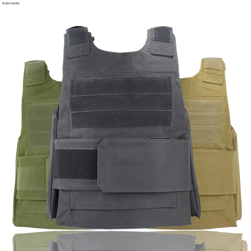 

Outdoor Sport Tactical Vest Hunting Military Gear Army Combat Airsoft Paintball Vest Plate Carrier Body Armor 600D Oxford