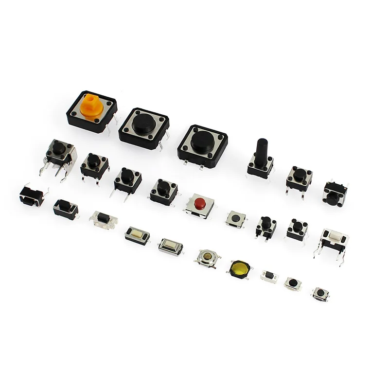 Tact Push Button Switch DIP SMD Micro Switch Micro Push Buttons Touch Component Kit 10/14/25 types for TV Toys home