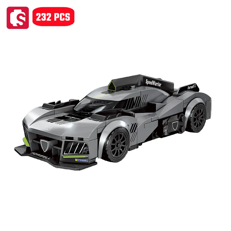 thumbnail image 1 of Bloques de construcción de coches deportivos de velocidad SEMBO, modelos de vehículos de carreras MOC, juego de construcción de coches, juguetes para niños, regalo de vacaciones, 1 of 5