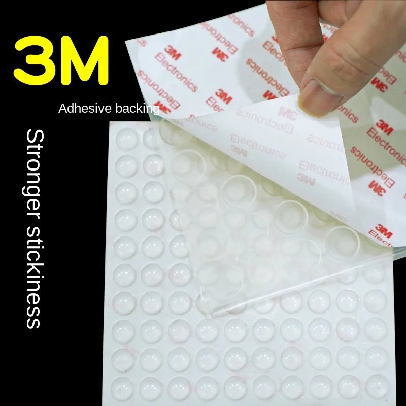 3329 Transparent Self-Adhesive Silicone Floor Dots Shock Absorption Buffer Anti-Collision Stickers Furniture Non-Slip Dots silicone furniture pads silicone anti slip pads