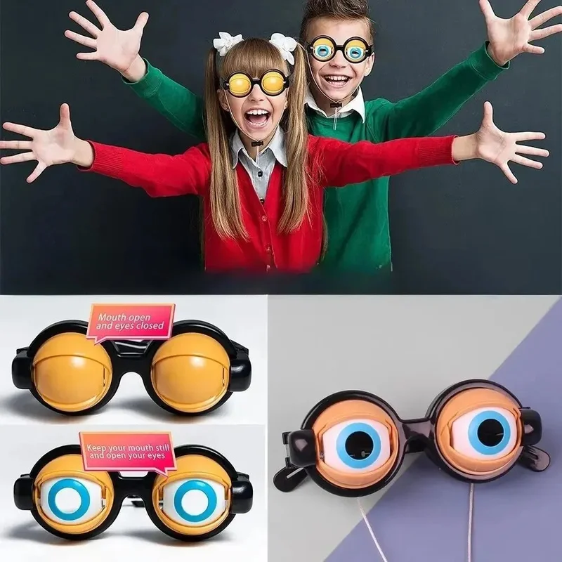 Prank Toys Glasses Fake Adult Big Frog Eyes Party Parody Props,party toys