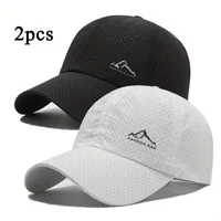 Unisex Simple Cross Water Drop Embroidery Baseball Caps Spring and Autumn Outdoor Adjustable Casual Hat Sunscreen Hat - Image 2