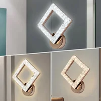 Lampe de chevet chambre décoration nouveau maître salon escalier moderne simple fond allée applique murale 3