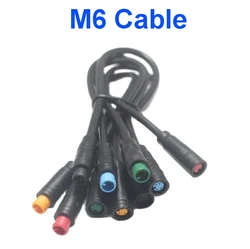 Waterproof 6 - Pin Electric Connector Plug for Scooters - Male/Female Signal Sensor Cable (Female to Female)