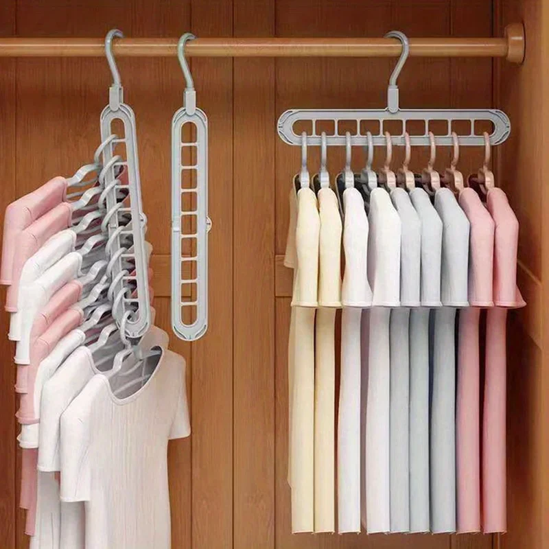 Description Picture 2 of itemMultifunctional household dormitory clothes hanging hanger folding clothes storage artifact clothes hanging hanger