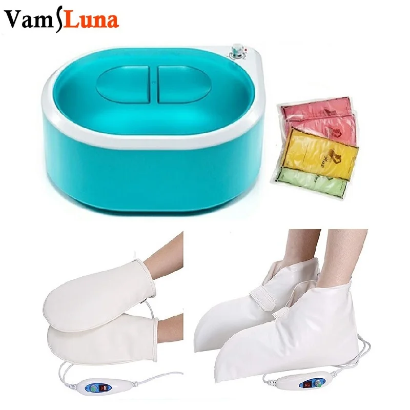 2.5L Wax Warmer Paraffin Heater Machine With Heated Electrical Booties and Gloves for Continuous Hydrating Heat Therapy