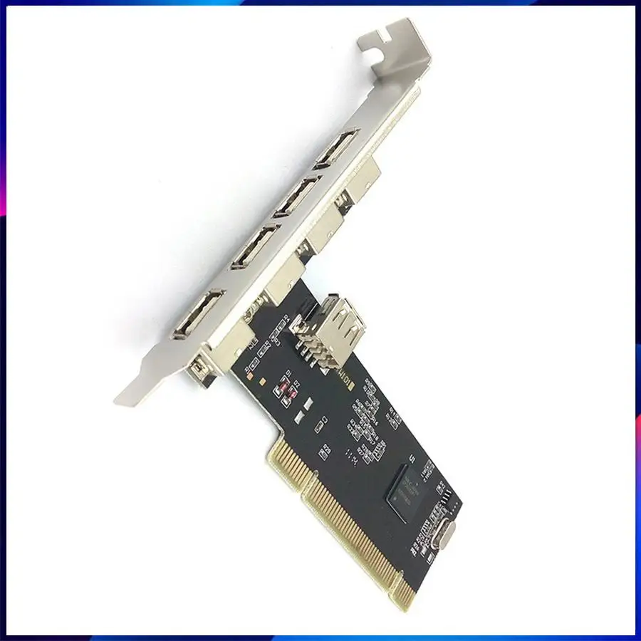 

5 Ports(4 External+1 Internal) USB 2.0 PCI Expansion Card For Windows 98SE/Me/XP