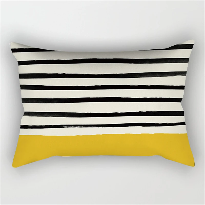 30x50cm Yellow Geometry Pillowcase Decor Sofa Cushion Pillowcover Polyester Pillow Cases for Home Decor Bedding Cushion Cover 