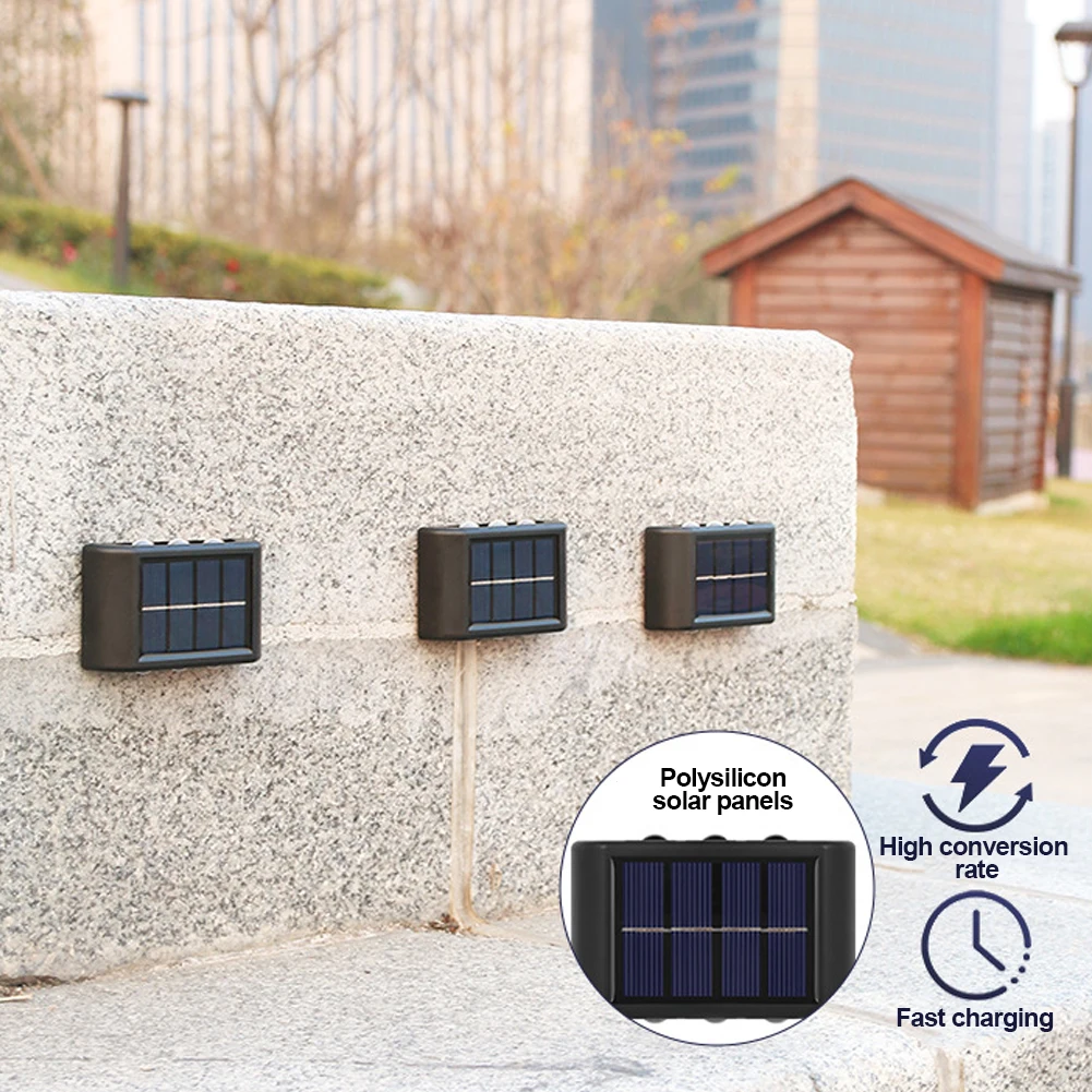 Solar Wall Light Outdoor Waterproof Balcony Wall Lights for Courtyard