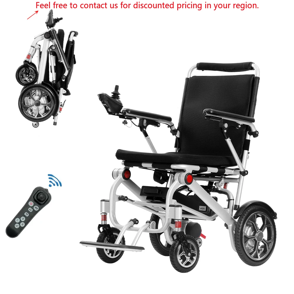 Easy Operation Foldable Wheelchair High Performance Remote Control Disabled Outdoor Portable Electric Wheelchair