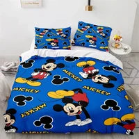 Disney Cartoon Digital Printing Duvet Cover Sets Bedding Sets Mickey Mouse Minnie Children Bed Sets Dropshipping 1