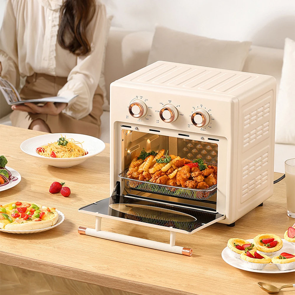 Household 1200W Electric Air Frying Oven Visible Window