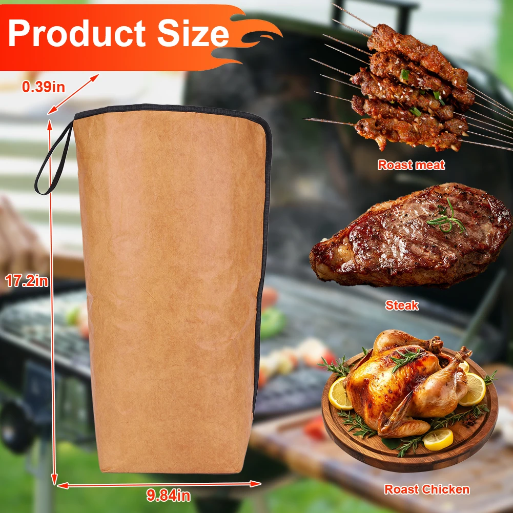 BBQ Blanket for Resting Meat with Wide Mouth Meat Resting Bag Waterproof BBQ Resting Blanket for Large Brisket/Beef/Turkey