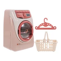 Play House Washing Machine Pretend Toy Toys Toddler Mini Portable Electric Plastic Playing 1