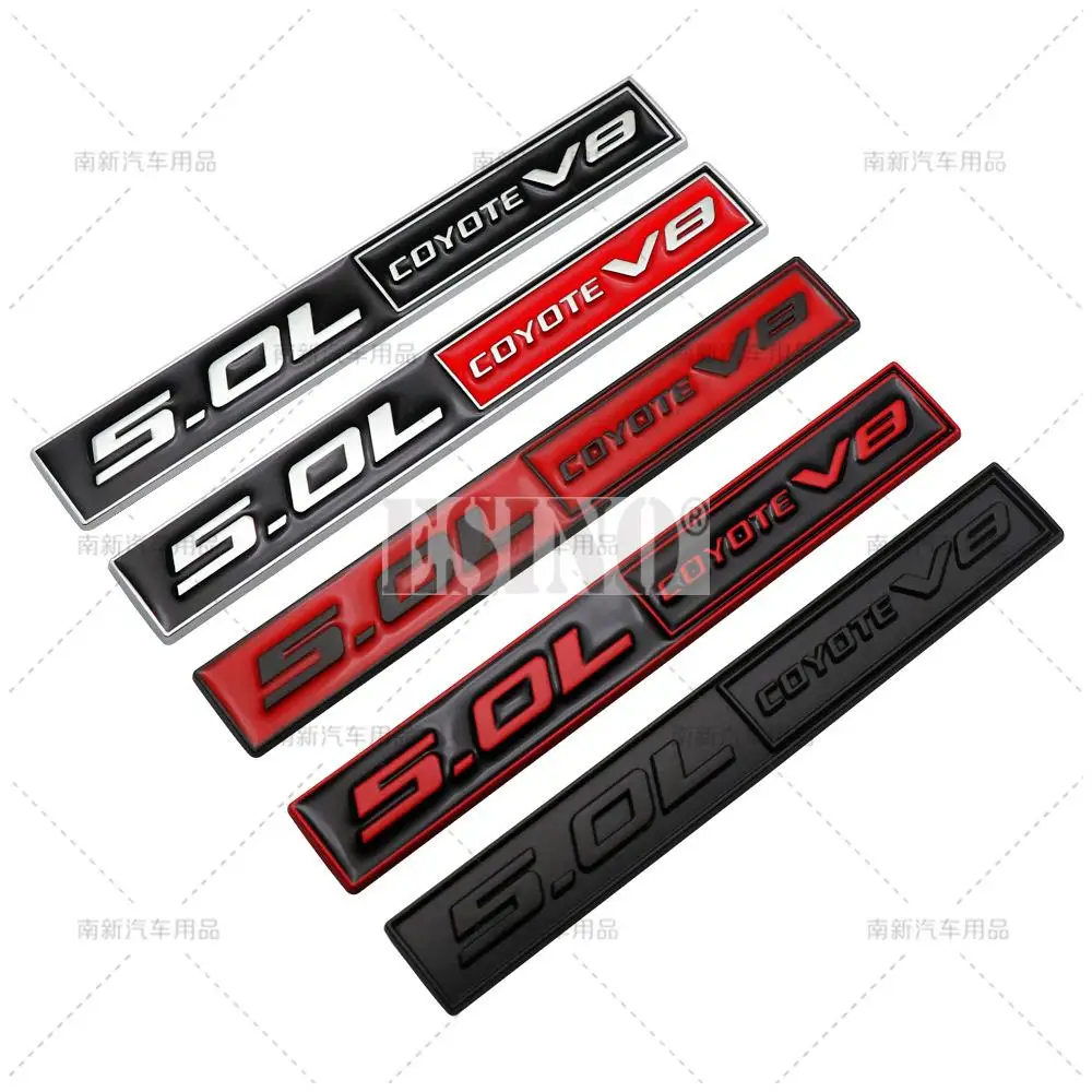 Car Styling Coyote 5.0L Coyote V8 3D Metallo In Lega Di Zinco Auto Badge Corpo Tronco Posteriore Emblema Adesivo Per Ford Mustang Shelby V8