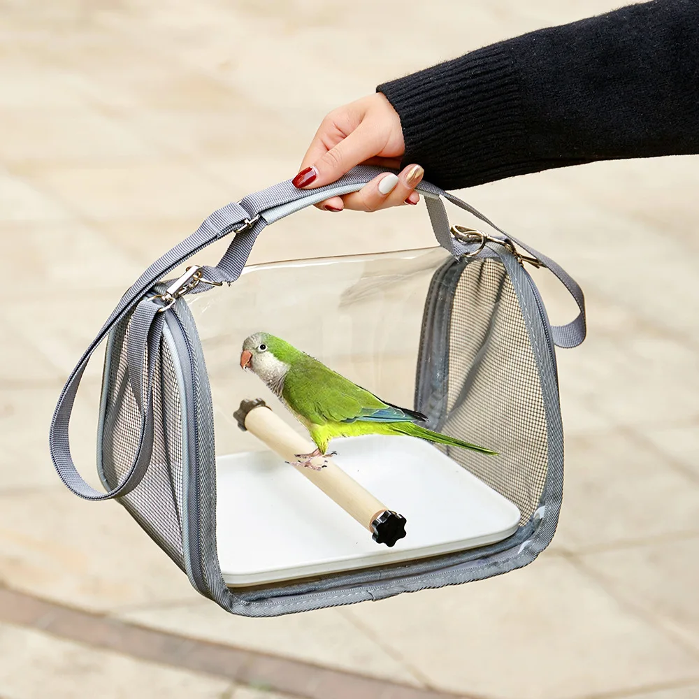 PARKER Portable Bird Bags Small Pet Handbag Side Carrying Folding Outdoor Rats Parrots Lizards Bird Carrier Bags