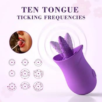 G Spot Silicone Vibrator With Tongue Licking Nipple Stimulator With Sex Toys With Powerful Motor Sex Toys For Women 18 Adult 2