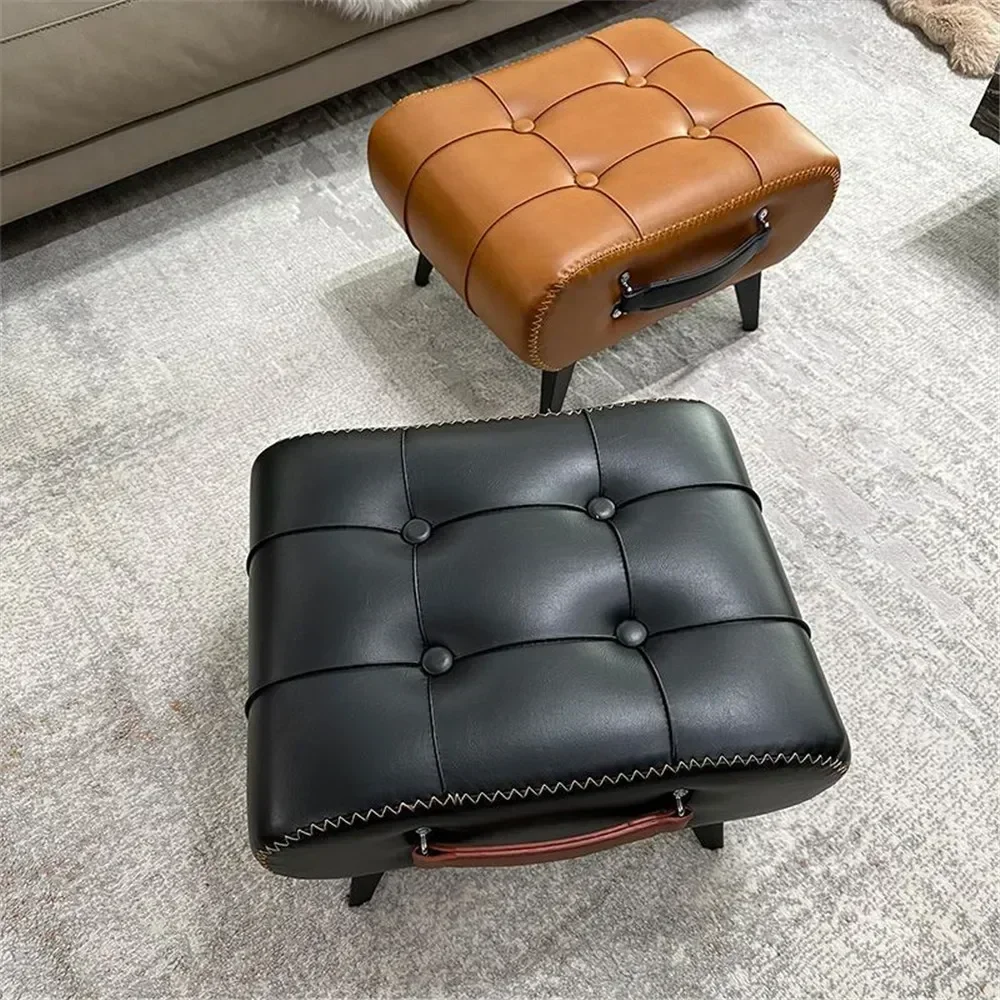 PU Leather Foot Stool 4