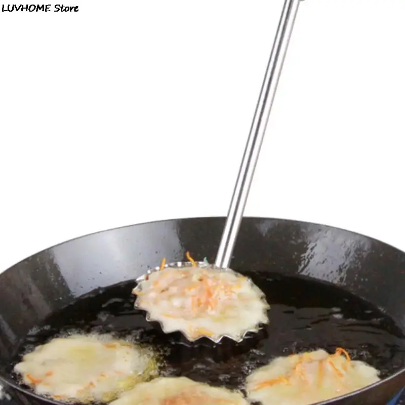 1Pc Stainless Steel Meatball Spoon Pancake Scoop Meat Pie Maker Non-stick Fried Food Mold Kitchen Cooking Tools