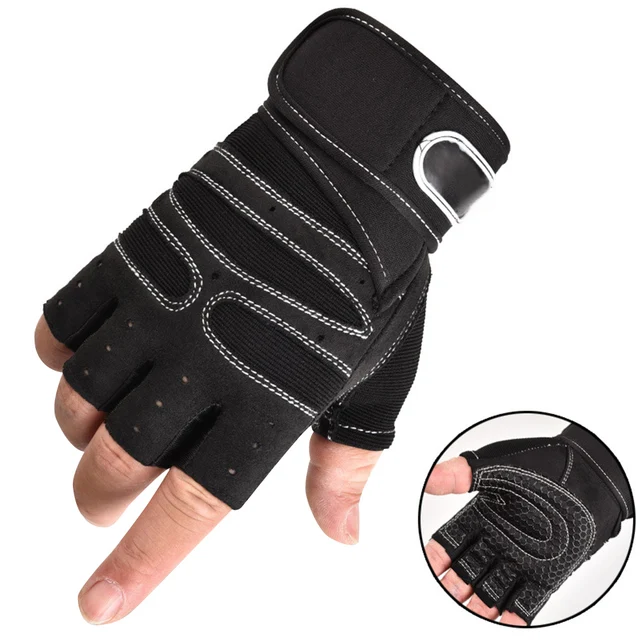 Guantes de gimnasio para hombre y mujer, manoplas para levantamiento de  pesas, culturismo, entrenamiento deportivo, ciclismo, M/L/XL - AliExpress