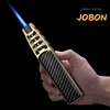 JOBON Metal Outdoor Windproof Butane Gas Lighter Turbine Torch Blue Flame Strong Fire Pistol Kitchen BBQ Baking Camping Tools 1
