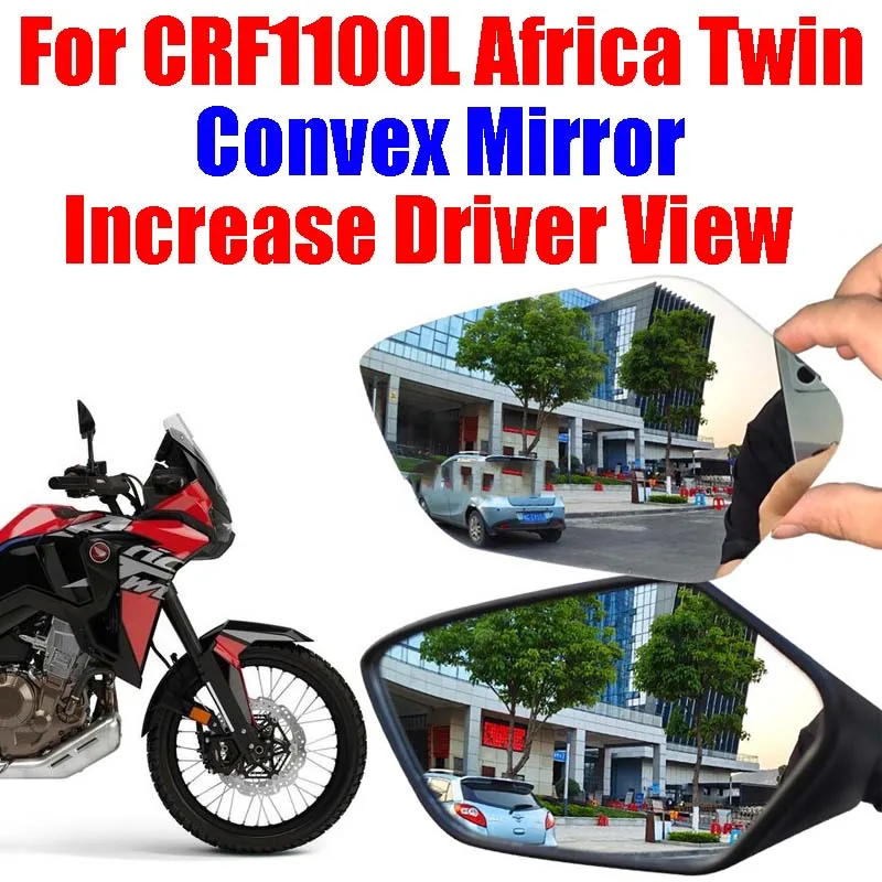 

For Honda CRF1100L CRF1100 L CRF 1100 L Africa Twin Accessories Convex Mirror Increase Rearview Mirrors Side Mirror View Vision