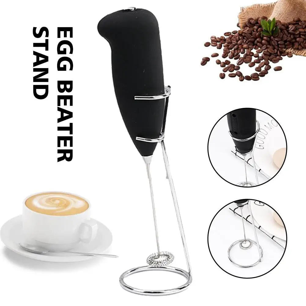 Egg Beater Stand Steel Coffee Rack Mixer Beater Milk Egg Whisk Holder Handheld Blender Support Stand 4