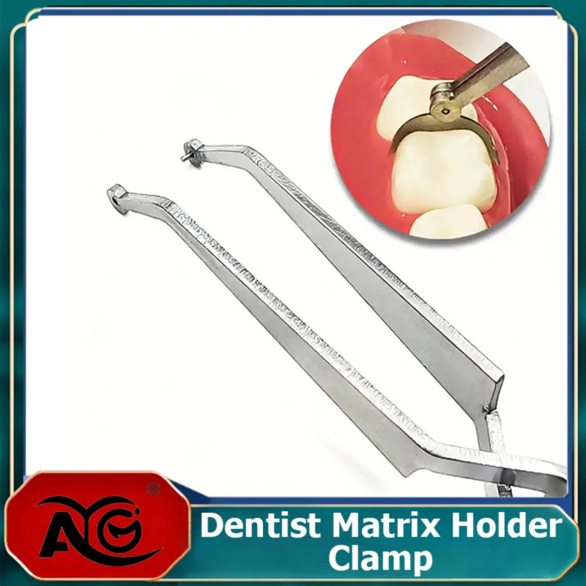 AG Dental Matrix Bands Metal Matrice Clamp Sectional Contoured Matrix System Matrix Ring Holder Placement Tweezer