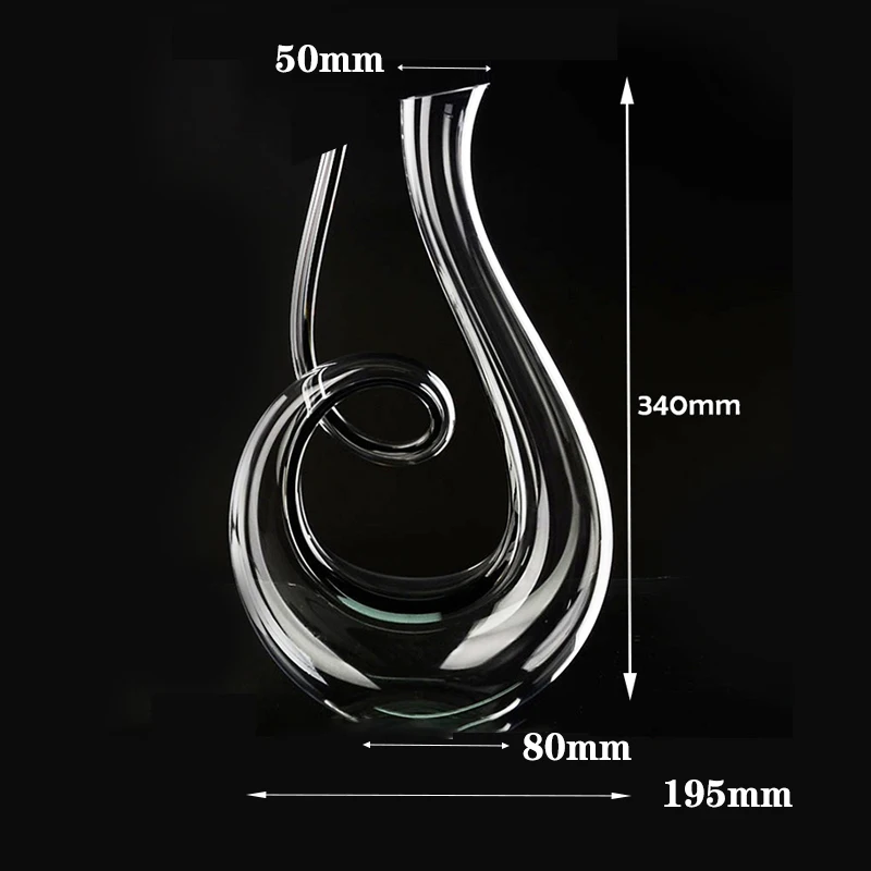1500ML Crystal Swan Spiral Wine Decanter Creative Wine Separator Champagne Bottle For Family Bar wine aerator pourer,wine aerator decanter
