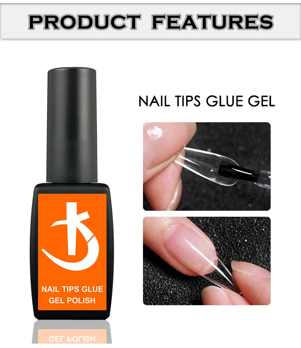 Nail Tips Glue Gel 12ml for False Nails