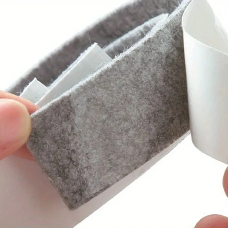 Self-Adhesive Anti-Slip Floor Protector Pad for Furniture Legs – Grey/White