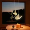 Butterfly LED Pendant Lights Ceiling Hanging Lamps Bedside Suspension Luminaire Living Room For Home Decoration Indoor Lighting 5