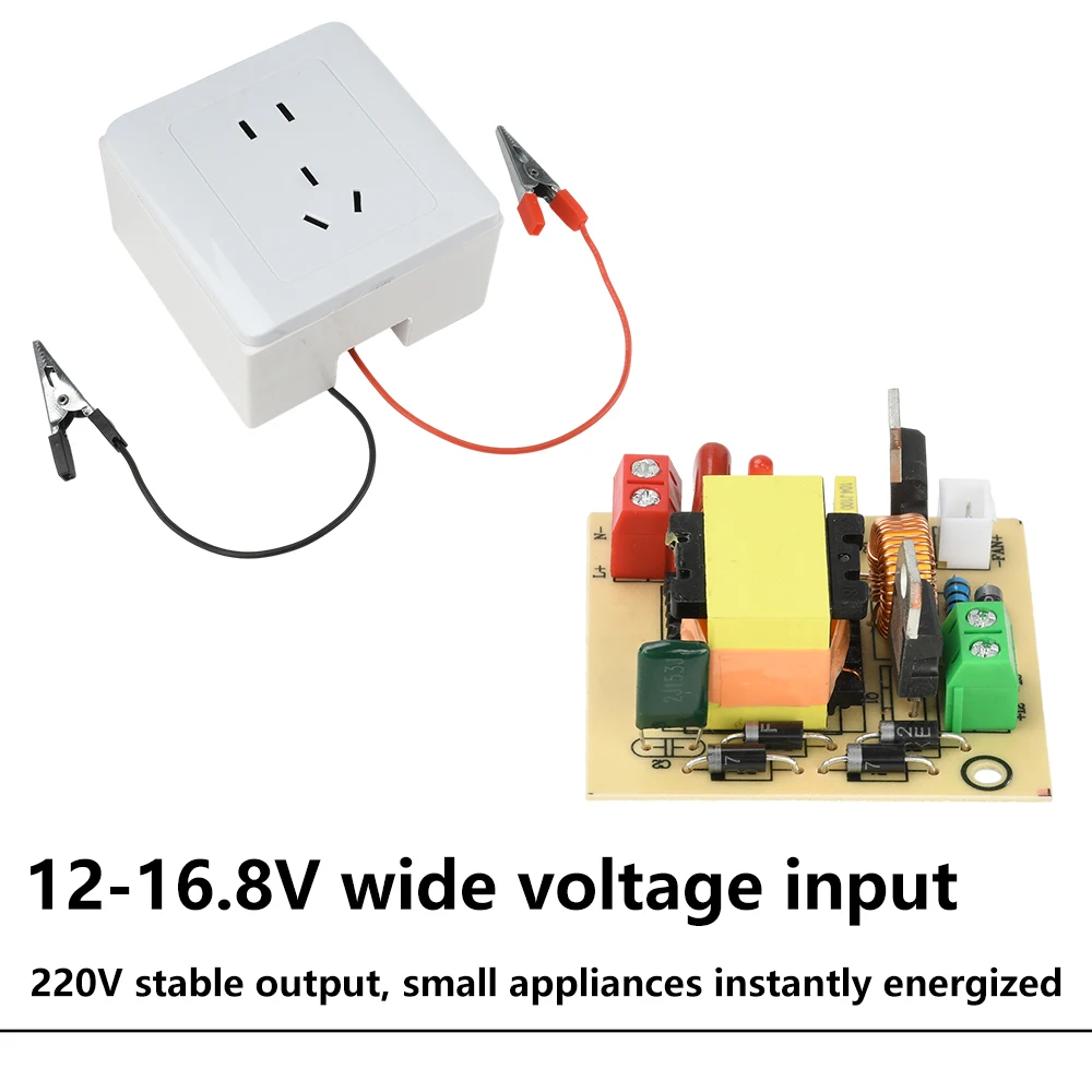 Modulo di Alimentazione da 12V a 220V, Convertitore Inverter 100W con Onda Sinusoidale Pura per Luci LED, Router e Ricarica - Image 5