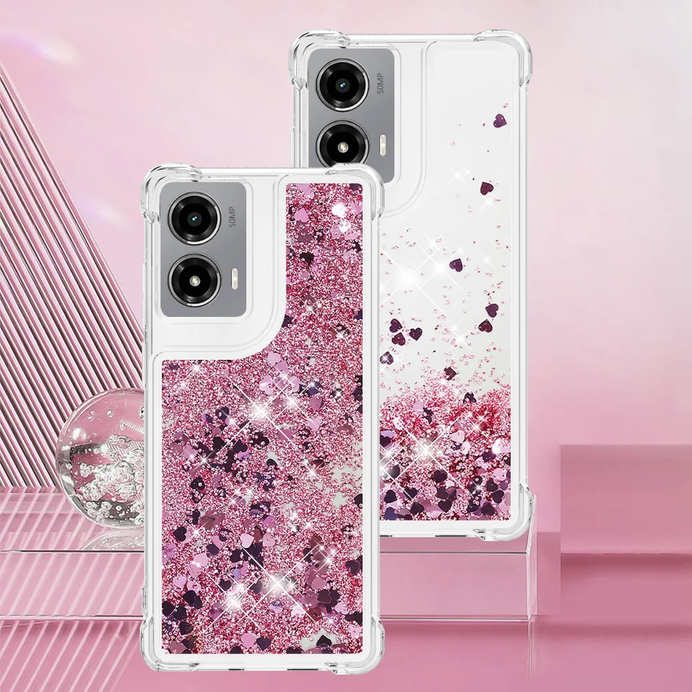 Quicksand Liquid Bling Glitter Case - Clear Protective Shockproof Cover