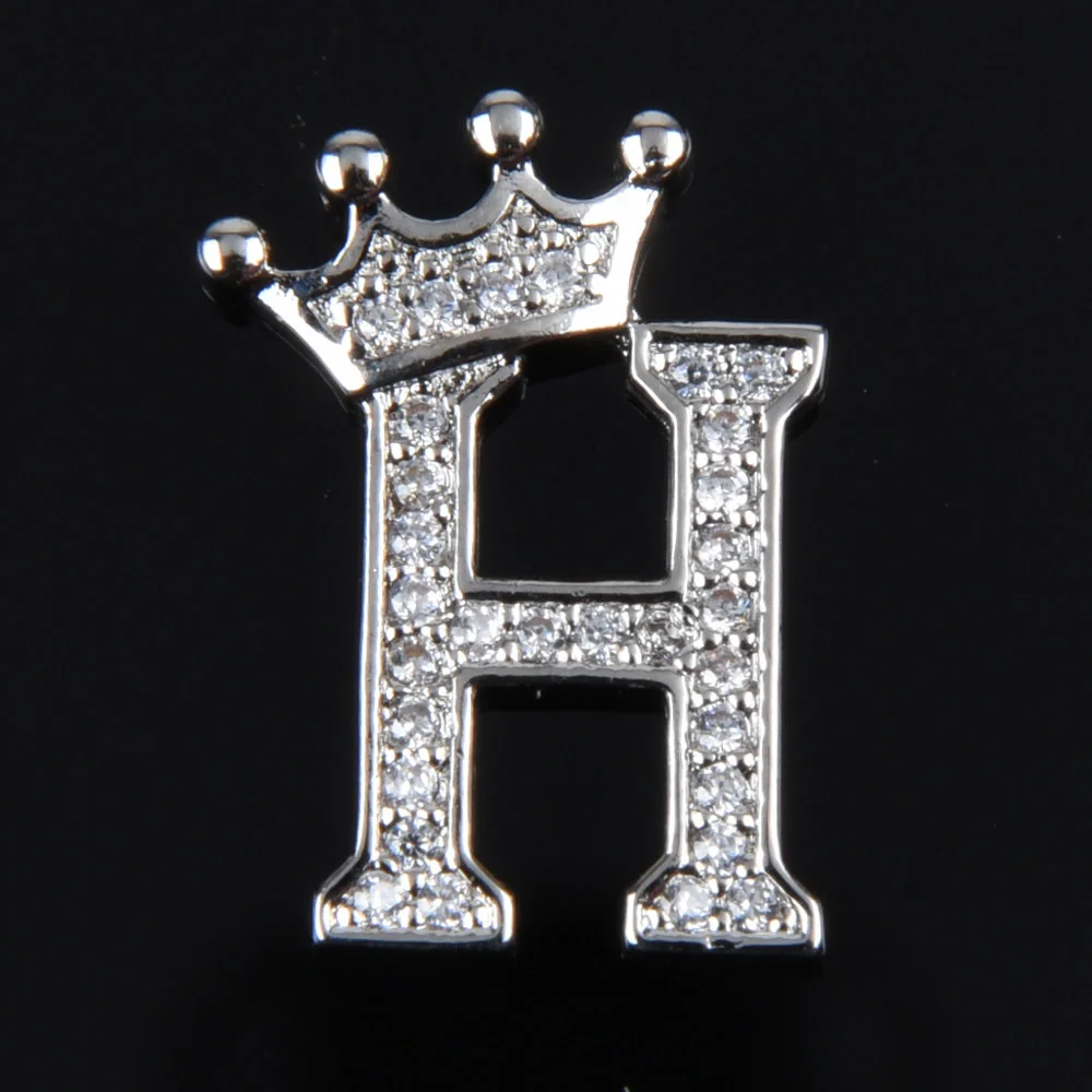 Hot Sale Metal Croc Shoe Charms Crown Letter Bling Rhinestone Shoes Decorations High Quality Butterfly Wristband Accessories