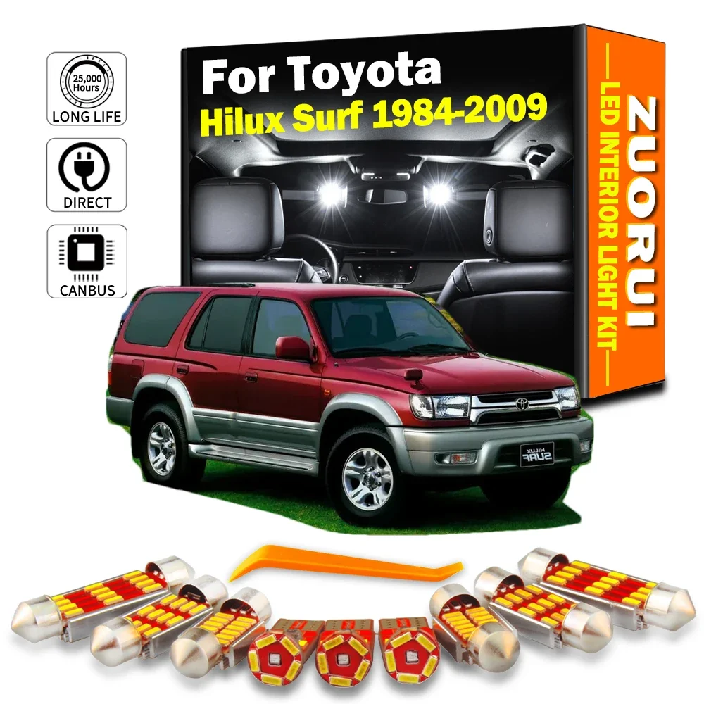ZUORUI LED Interior Map Dome Plate Indoor Light Kit For Toyota Hilux Surf  1984- 1998 1999 2000 - 2006 2007 2008 2009 Signal Lamp - AliExpress