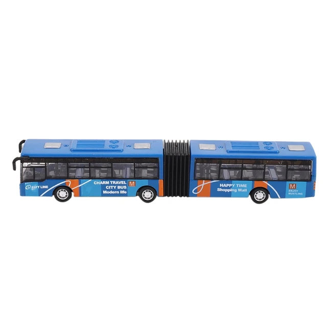Children'S Diecast Model Vehicle Shuttle Bus Car Toys Small Baby Pull Back Toys 3