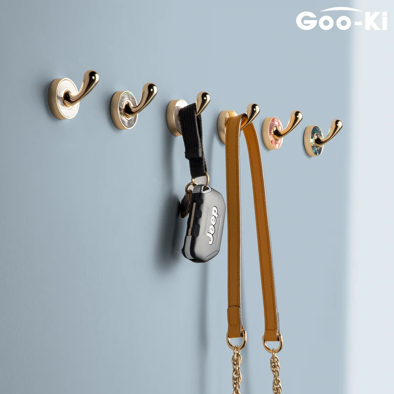 

Goo-Ki Furniture Handles Elegant Hooks for Cabinet Kitchen Cupboard Drawer Knobs Wall Hanging Hooks Natural Sea Shell Hardware