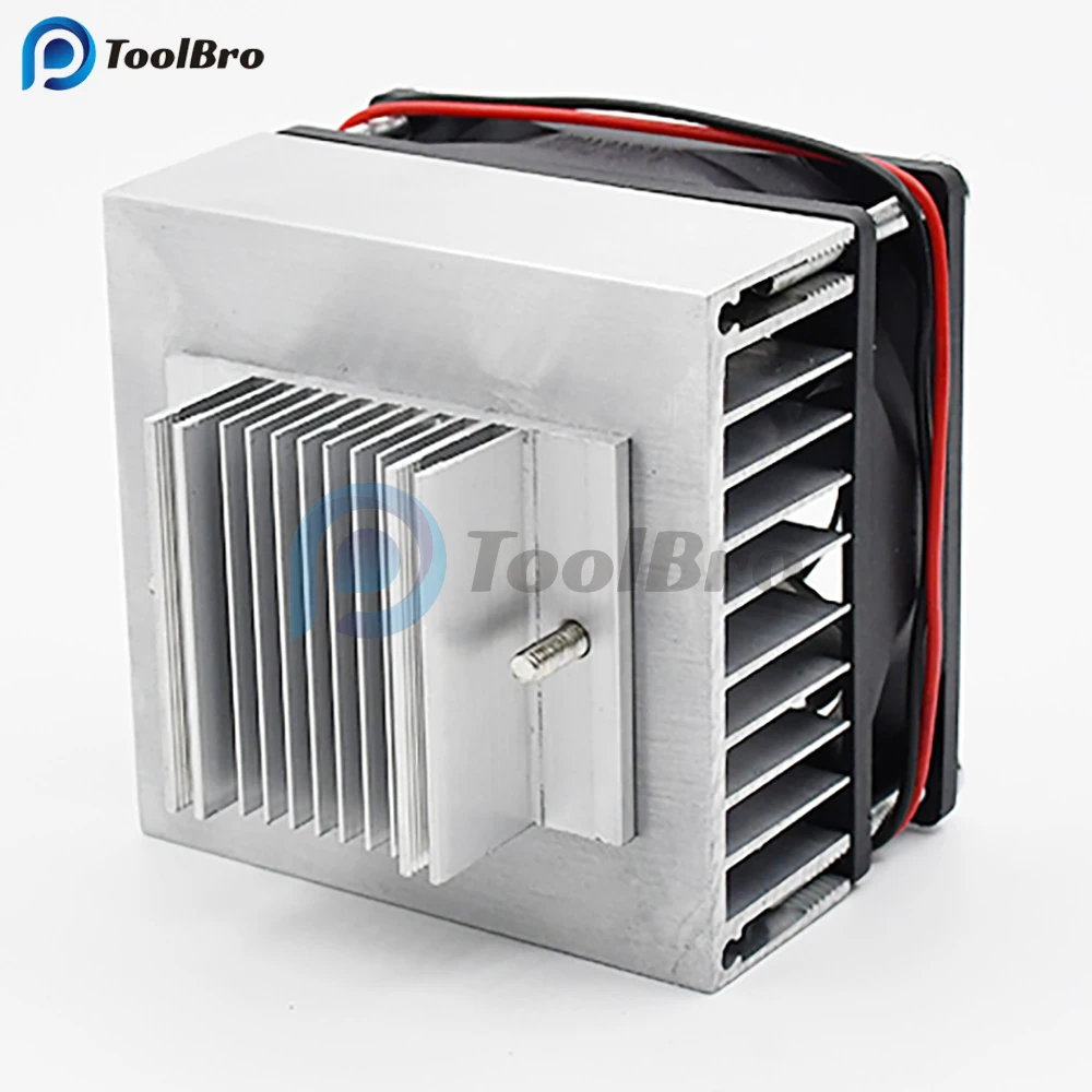 Aluminum Heat Sink 80*80*80mm Aluminum Heatsink Radiator Heat Sink DC 12V 45W for TEC1 Thermoelectric Cooler Peltier TEC1 12706 12705 12703 12715