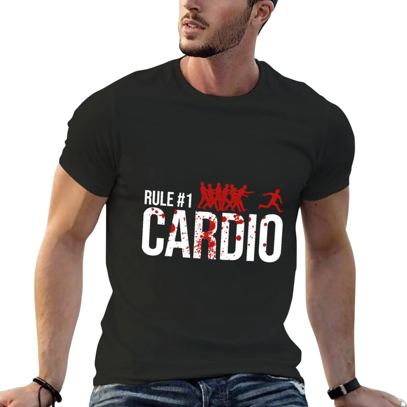 

New Rule 1 Cardio Essential T-Shirt vintage clothes tops mens graphic t-shirts